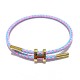 H-buckle steel wire rope bracelet