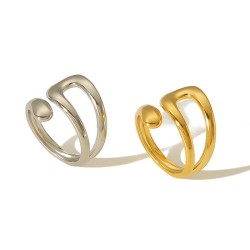 U-shaped irregular opening stainless steel ring