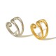 U-shaped irregular opening stainless steel ring