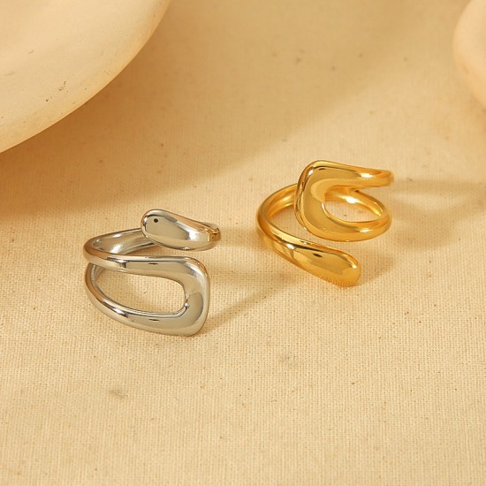 U-shaped irregular opening stainless steel ring