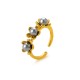 Pearl inlaid flower ring