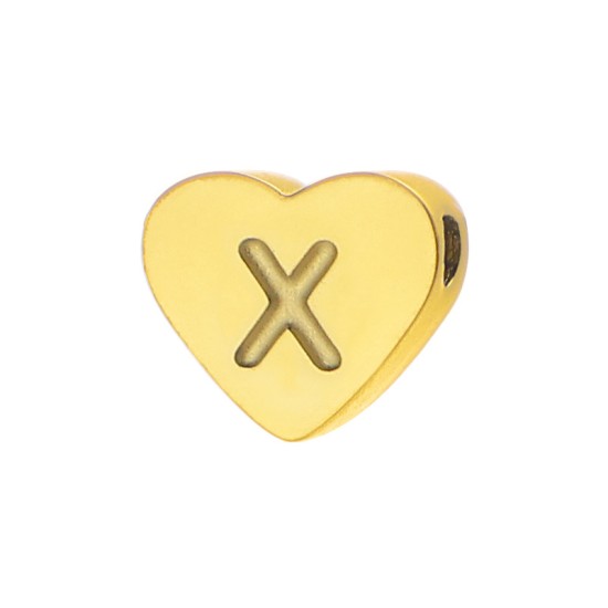 Love 26 letter perforated steel jewelry accessories