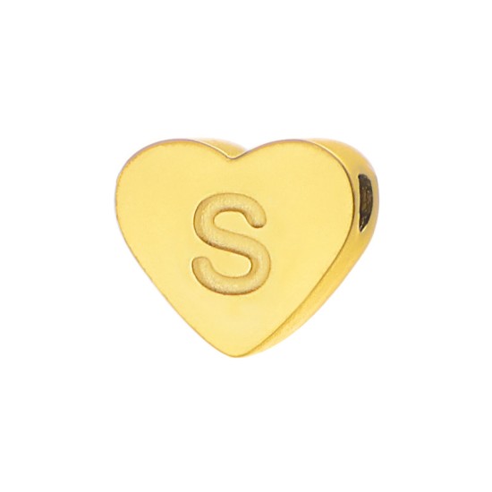 Love 26 letter perforated steel jewelry accessories