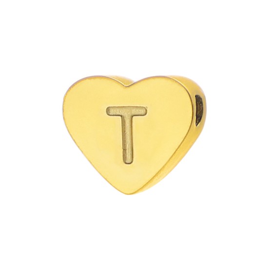 Love 26 letter perforated steel jewelry accessories