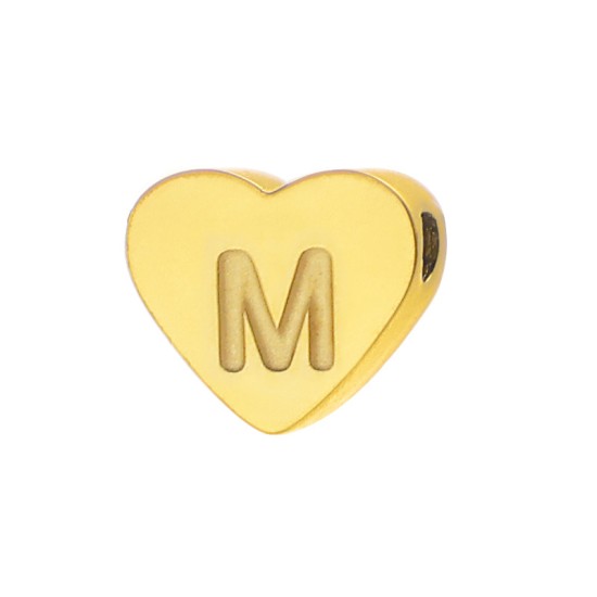 Love 26 letter perforated steel jewelry accessories