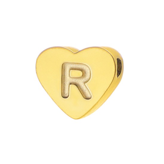 Love 26 letter perforated steel jewelry accessories