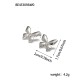 Bow titanium steel earrings IPG14K