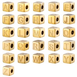 Corrosion of three-dimensional blocks with 26 English letters