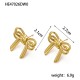 Bow titanium steel earrings IPG14K
