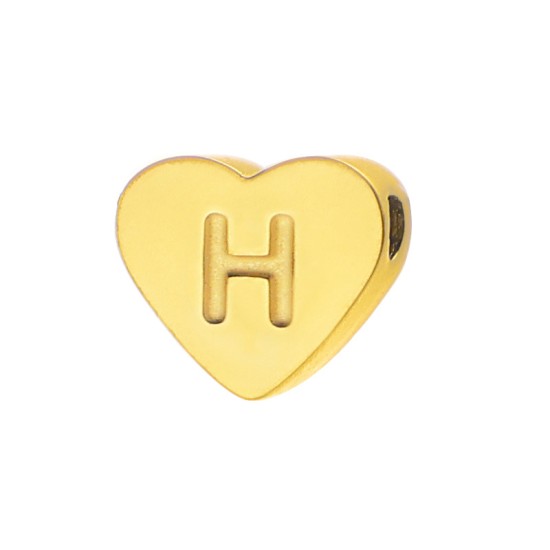 Love 26 letter perforated steel jewelry accessories