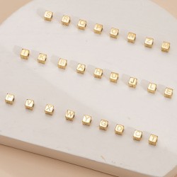 Corrosion of three-dimensional blocks with 26 English letters