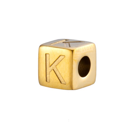 Corrosion of three-dimensional blocks with 26 English letters