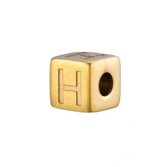 Corrosion of three-dimensional blocks with 26 English letters