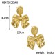 Bow titanium steel earrings IPG14K