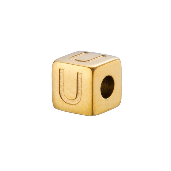 Corrosion of three-dimensional blocks with 26 English letters