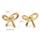 Bow titanium steel earrings IPG14K
