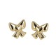 Bow titanium steel earrings IPG14K