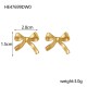 Bow titanium steel earrings IPG14K