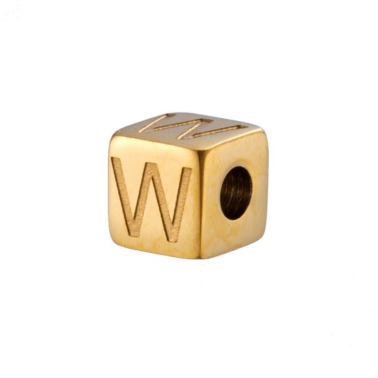 Corrosion of three-dimensional blocks with 26 English letters