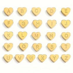 Love 26 letter perforated steel jewelry accessories