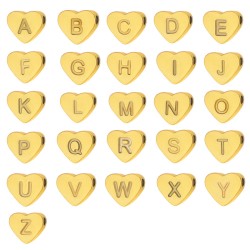 Love 26 letter perforated steel jewelry accessories