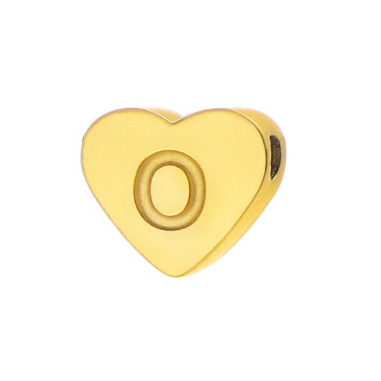 Love 26 letter perforated steel jewelry accessories