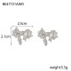 Bow titanium steel earrings IPG14K