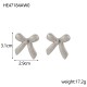 Bow titanium steel earrings IPG14K