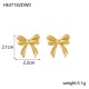 Bow titanium steel earrings IPG14K