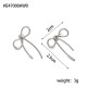 Bow titanium steel earrings IPG14K