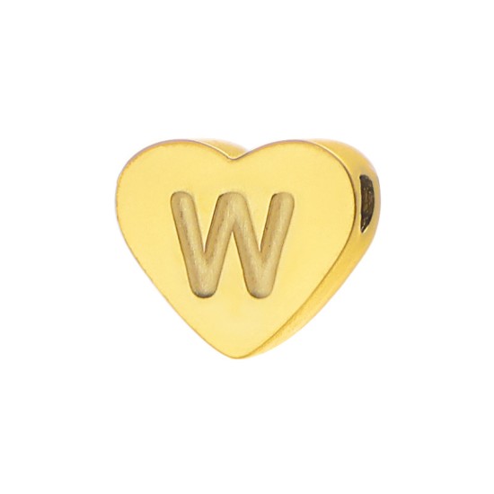 Love 26 letter perforated steel jewelry accessories