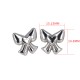 Bow titanium steel earrings IPG14K
