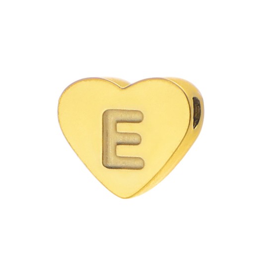 Love 26 letter perforated steel jewelry accessories