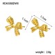 Bow titanium steel earrings IPG14K