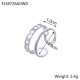 Chain hollow titanium steel open ring