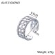 Chain hollow titanium steel open ring