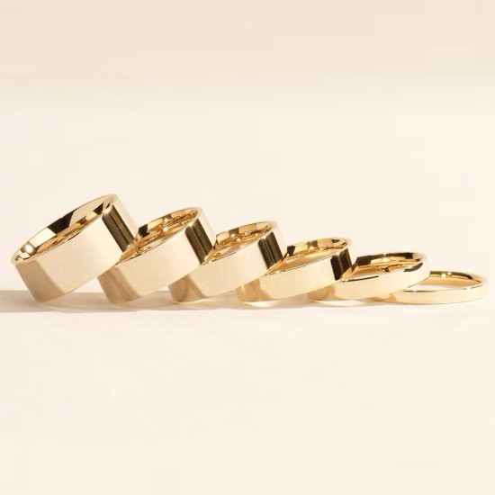 Flat stainless steel ring