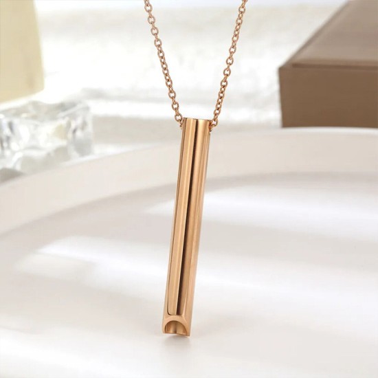 Whistle stainless steel necklace
