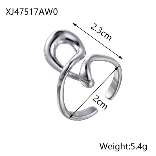 Stainless steel open ring