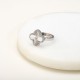  Four leaf clover stainless steel ring