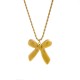 Stainless steel bow necklace