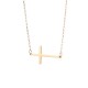 Horizontal Cross Stainless Steel Necklace