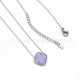 Four leaf clover stainless steel necklace