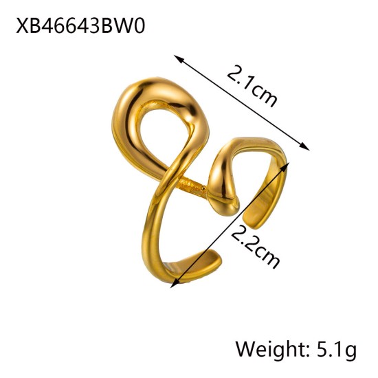 Stainless steel open ring