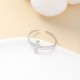 Cross Opening Ring Stainless Steel