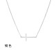 Horizontal Cross Stainless Steel Necklace