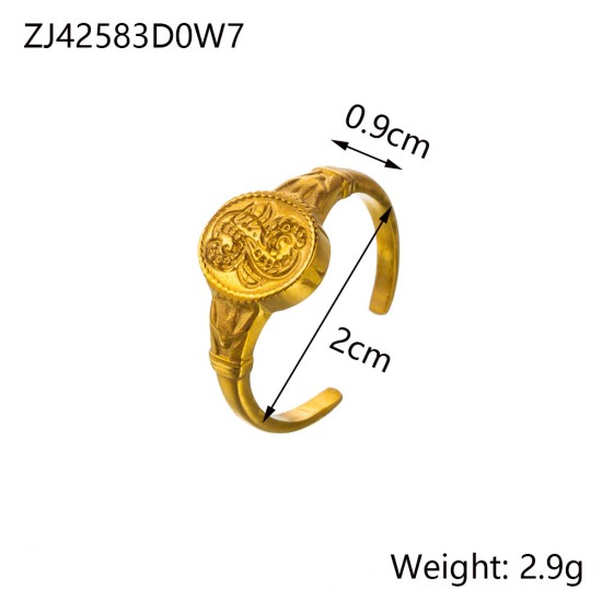 Stainless steel open ring