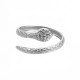 Serpentine shaped stainless steel ring