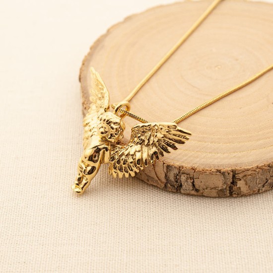 Angel Wings Stainless Steel Necklace