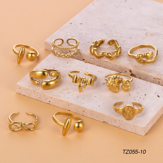 Stainless steel open ring